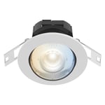 Smart Hem LED Downlight Ställbar färgtemp CCT Vit