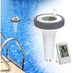 Tonchean - Thermomètre Intérieur et Extérieur Flottant sans Fil,Piscine Thermomètre Flottant Jauge,Thermomètre de Piscine Numérique avec écran lcd