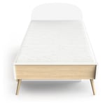 Lit enfant 90X200 cm blanc LINIA   