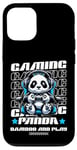 Coque pour iPhone 12/12 Pro Graphique de jeu vidéo Panda Gaming pour hommes, garçons, femmes, enfants