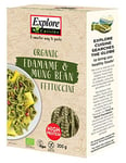 Explore Cuisine Edamame & Mung Bean Fettuccine, Delicious Low Carb, Plant-based Vegan Pasta, High in Protein, High in Fibre, Gluten Free, Easy to Cook