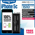 Geardo iPhone 5C Battery Replacement 1510mAh 100% Capacity Free Tools