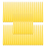 Yellow Taper Dinner Candles  9" 24cm Candle Unscented 7 Hour Burn Time 50 Pack