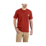 Carhartt K87 Pocket S/S t-shirt - CHILI PEPPER HEATHER - XL