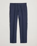 Oscar Jacobson Denz Linen Trousers Navy