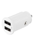 Deltaco USB car charger 2x USB-A 2.4 A total 12