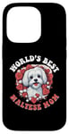 iPhone 14 Pro Maltese Dog Breed Pet World's Best Maltese Mom Case