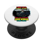 I May Be A Bad Girl But I'm A Damn Good Woman Melanin Queen PopSockets Adhesive PopGrip