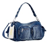 Desigual Jean, Accessoires Sac À Main en Denim Femme, Bleu, One Size