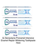 3XSensodyne Pronamel Intensive Enamel Repair Whitening Cool Mint Toothpaste 75ml