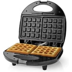 Double Belgium Waffle Maker Iron Machine Double Non-Stick Cooking Plates 750W