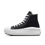 Converse All Star Move Platform Trainers Black Natural Ivory White - 6.5 UK