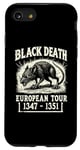 Coque pour iPhone SE (2020) / 7 / 8 Black Death European Tour Plague Rat Histoire médiévale