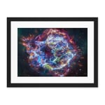 Artery8 NASA James Webb Telescope Cassiopeia A (Cas A) Composite Living Room Artwork Framed Wall Art Print 18X24 Inch