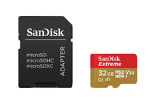 SanDisk Extreme - flash-minneskort - 32 GB - microSDHC UHS-I