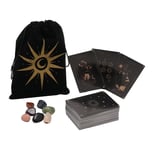 Tarot Cards Crystals Set In Velvet Pouch Fortune Teller 78 Deck Hocus Pocus