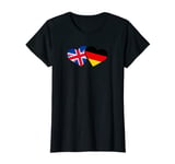 Womens UK Germany Flag T Shirt Heart British German Love Cute T-Shirt