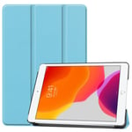 Apple iPad 10.2&quot; 2021 (9th Gen)    Tri-Fold PU Case    LightBlue