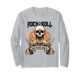 Rock And Roll Never Die Vintage Retro Rock&Roll Rock Concert Long Sleeve T-Shirt