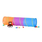 Relaxdays-10022470 Tunnel de Jeu Rampant Enfants Pop Up Tente Plein-Air Jouet, Coloré, 10022470, 170 x 45 x 45 cm