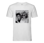 T-Shirt Homme Col Rond John Travolta Olivia Newton Celebrites 1978 Star Cinema