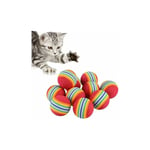 Gabrielle - Balles Chat Jouet, 10 Pcs Jouet Balle Mousse Jouet Balle Colorées à Mâcher Balles Chat en Mousse Boules pour Félin Rouleau Roulant