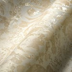 VERSACE 387063 Papier peint de luxe Motif floral Beige crème blanc vrilles baroque 10,05 x 0,70 m Fabriqué en Allemagne