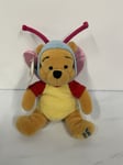 Disney Winnie The Pooh Plush Soft Toy Beanie 9” Butterfly Pooh Easter 2000 NEW