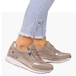 Damskor Sneakers Sport Casual Sidosnörning beige 38