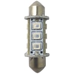 1852 LED lantern pinol/spollampa 37mm 10-36V 1,2/10W röd - 2 st.