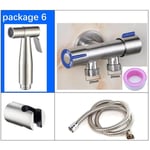 Pommeau de douche à main en acier inoxydable pour lavement anal,autonettoyant,pulvérisateur de bidet,déterminer,lavage des toilettes,PLANdouchette WC,K5 - Type package 6