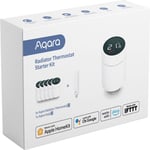 Aqua - Thermostat de radiateur Aqara E1 - Kit de démarrage - Fonctionne avec HomeKit - Incl. Centre Aqara E1