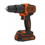 BLACK & DECKER Cordless Combi Drill 10mm Keyless Chuck 18V 1 x 1.5Ah Li-ion