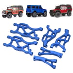 (Blue)RC Suspension Arm Set Aluminum Alloy Front Rear Swing Arms With Ball BG