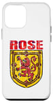 Coque pour iPhone 12 mini Clan Rose Tartan Nom de famille écossais Scotland Pride