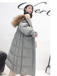 Doudoune Femme Long Manteau De Parka en Duvet De Canard Blanc Femme Hiver Nouveau Manteau De Veste en Duvet Chaud Femmes Grand Col De Fourrure À Capuche vers Le