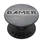 Gamer Pop Socket for Phone PopSockets Blushed Steel Gaming PopSockets Swappable PopGrip