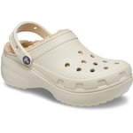 Crocs Womens Classic Platform Lined Clog - White material_Synthetic - Size UK 4