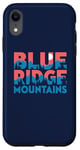 Coque pour iPhone XR Blue Ridge Mountains Typography Outdoors Art