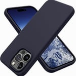 Coque arrière souple en silicone Riff Slim & Soft pour Apple iPhone 15 Bleu foncé - Neuf