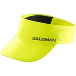 Salomon Cross Casquette unisexe, Trail running Randonnée Vélo Confort actif, Positionnement optimisé, Matière recyclée, Jaune, Taille Unique