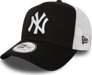 New Era New York Yankees Clean A Frame Trucker Cap, Svart Og Hvit, Universal (11588491)