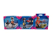 3x Playmobil Special 4621 4900 4640 Fire Department Police Radar Railway Worker