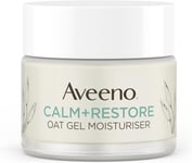 Aveeno Face Calm+Restore Oat Gel Moisturiser (1X 50Ml), Face Moisturiser to Inst