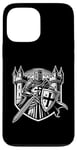 iPhone 13 Pro Max Medieval Knight with Sword and Shield - Castle Battle Design Case