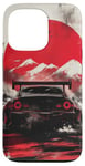 Coque pour iPhone 13 Pro JDM Cyber Samurai Art Japonais Drift Car Urban