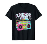 Old School Vibes - Hip Hop Beatbox Boombox Vintage T-Shirt