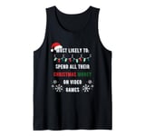 Most Likely to Buy Video Games Matching Family Christmas Tank Top