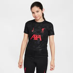 Liverpool Trenings T-Skjorte Dri-FIT Academy Pro Pre Match 3. - Sort/Gul/Rød Barn - Nike, størrelse XL: 158-170 cm