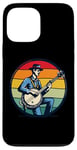 Coque pour iPhone 13 Pro Max Lecteur banjo Sunset Music Lover